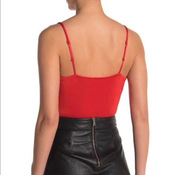 Free people cowls in the club bodysuit small s red - Picture 3 of 3